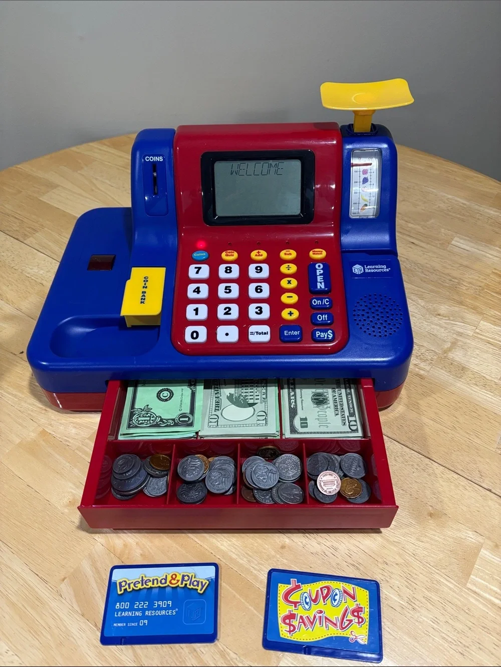 Learning resources.  Kids Play Cash Register Toy